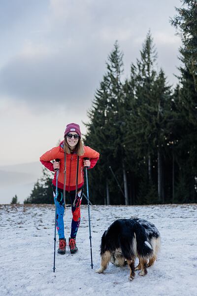 Zámek FlickLock na BD holích Trail Back Uni zajistí rychlé složení a spolehlivé zamknutí nastavéné délky