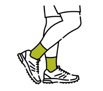 ukázka střihu Smartwool ponožky - crew