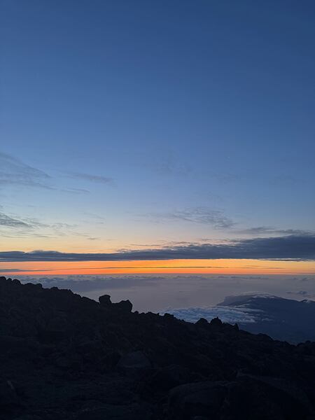 Azory - překrásný východ slunce na Mount Pico