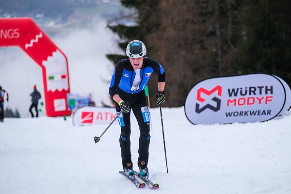 Filip Matějovič při loňských závodech nás reprezentoval v týmu České skialpinistické reprezentace